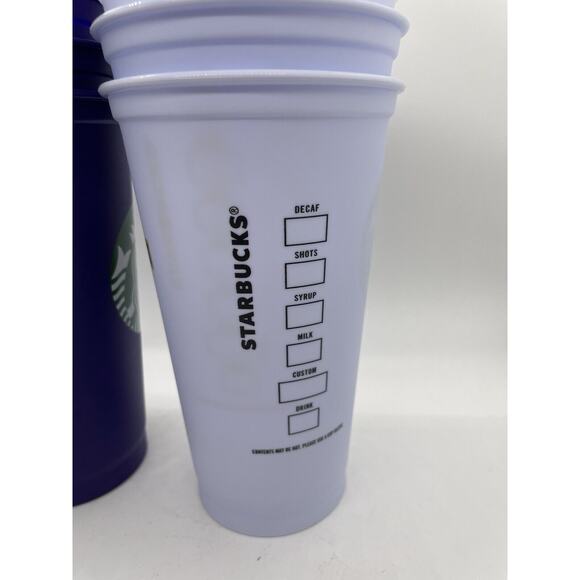 Starbucks UW 16 oz Cold Cup Tumblers Replacements (6) No Straws Or Lids - Picture 6 of 12